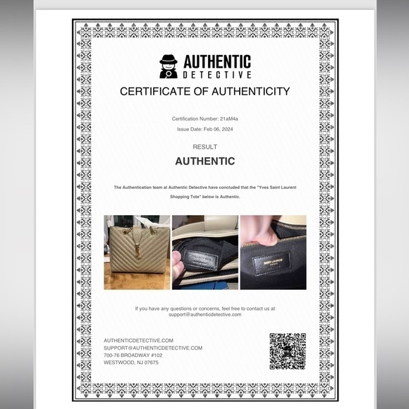 Authentic Saint Laurent YSL Grain De Poudre Matelasse Shoulder Tote in Tan Gold - Picture 16 of 16